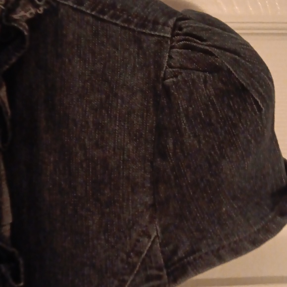 Dark Denim Ruffled Vest - Picture 11 of 11